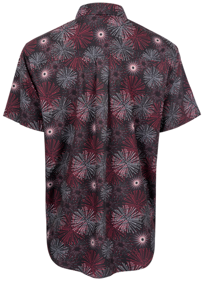 Cinch Arena Flex Button-Front Shirt - Black Firework