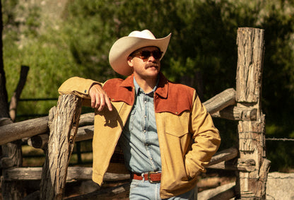 Maverick's Ranchers Two-Tone Suede Leather Jacket