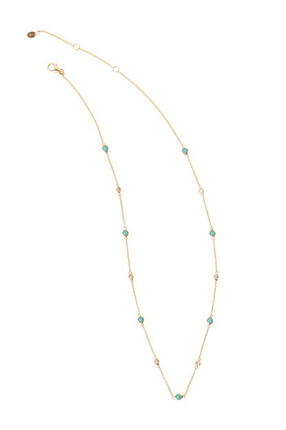 Christina Greene Dainty 14K Gold & Diamond Necklace