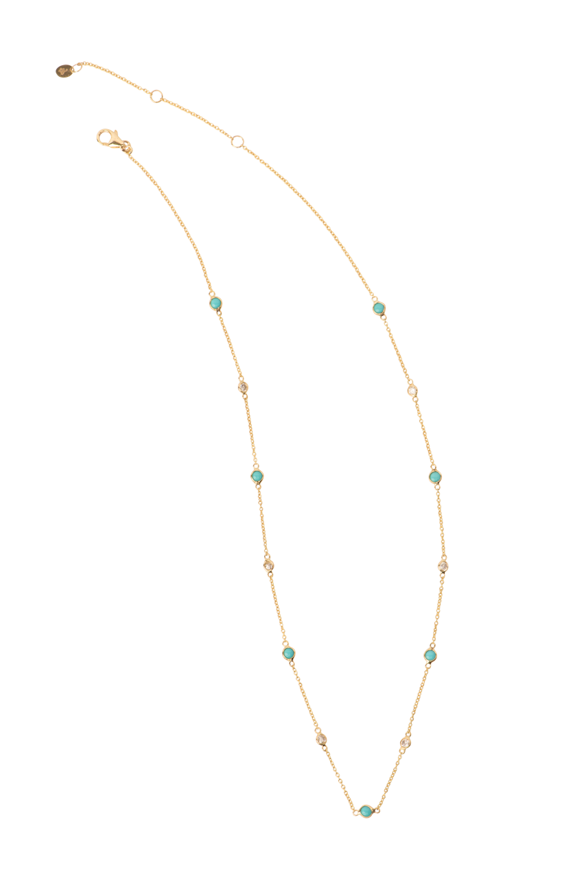 Christina Greene Dainty 14K Gold & Diamond Necklace