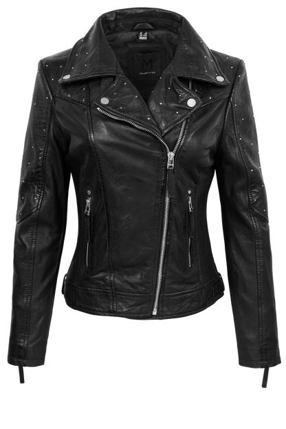 Mauritius Noelia Black Lamb Leather Jacket