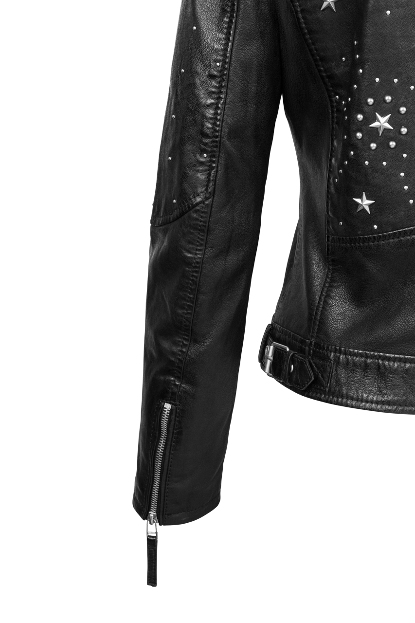 Mauritius Noelia Black Lamb Leather Jacket