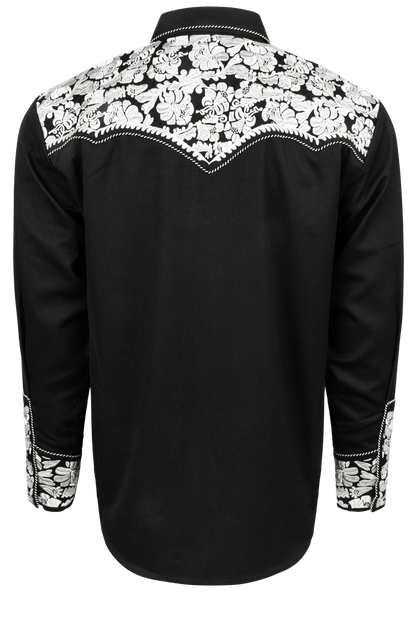 Scully Gunfighter Western Snap Front Shirt - Silver