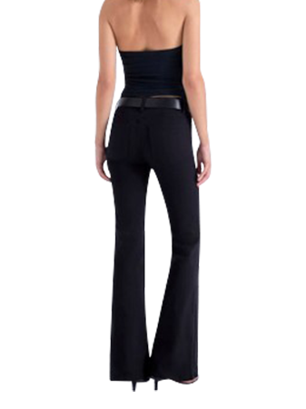 Pistola Kinsley Mid Rise Flare Jeans - Black
