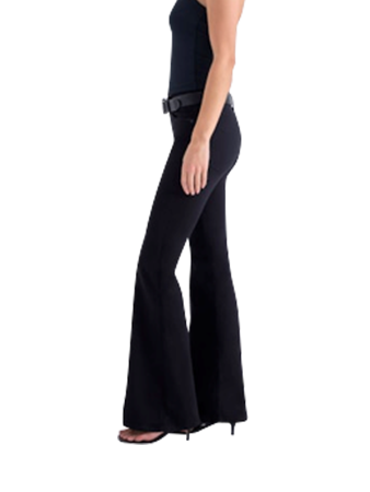 Pistola Kinsley Mid Rise Flare Jeans - Black