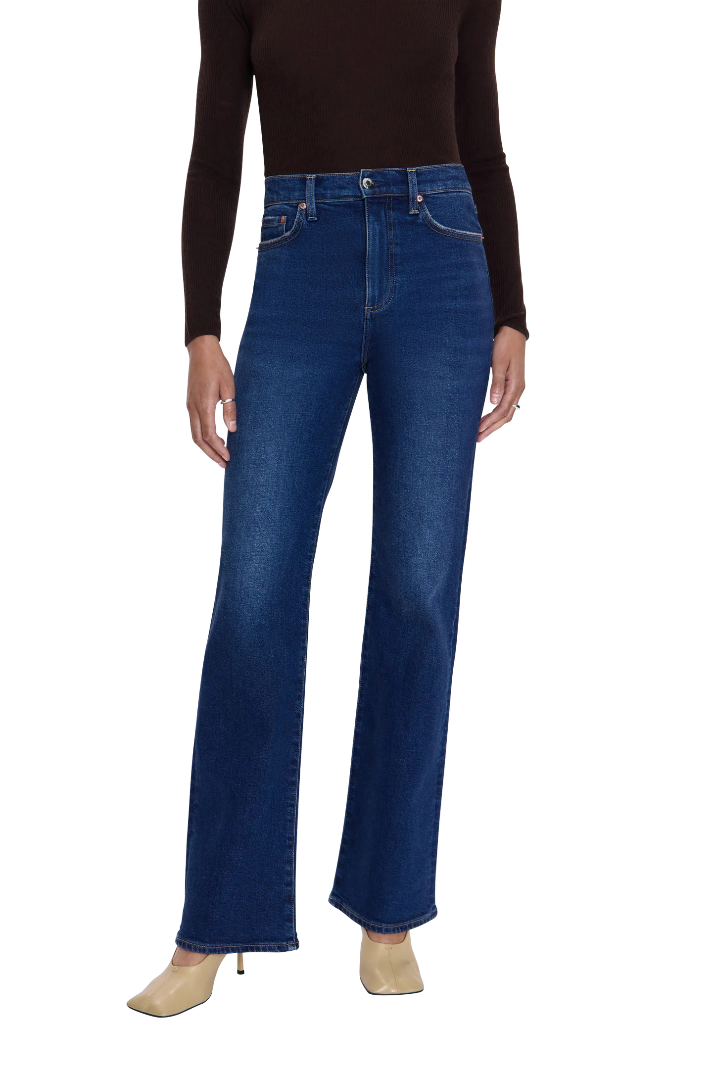 Pistola Evie High Rise Bootcut Jeans - Dark Wash