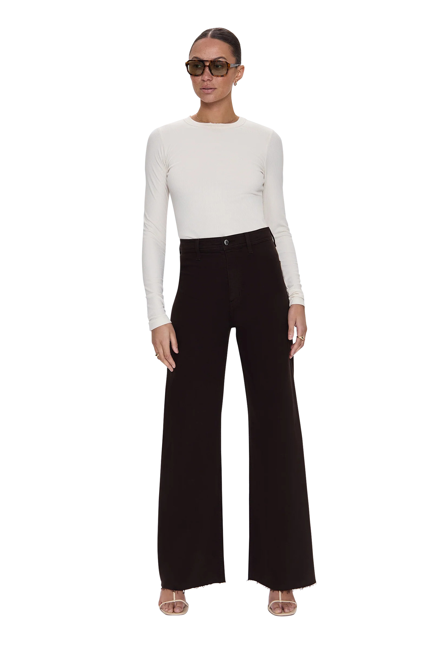 Pistola Penny High Rise Wide Leg Jeans - Mocha