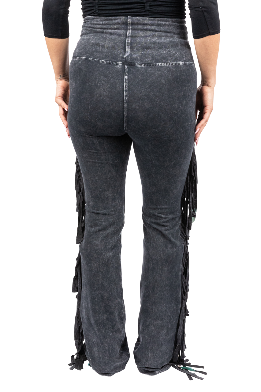 Pat Dahnke Black Chaps Bootcut Leggings