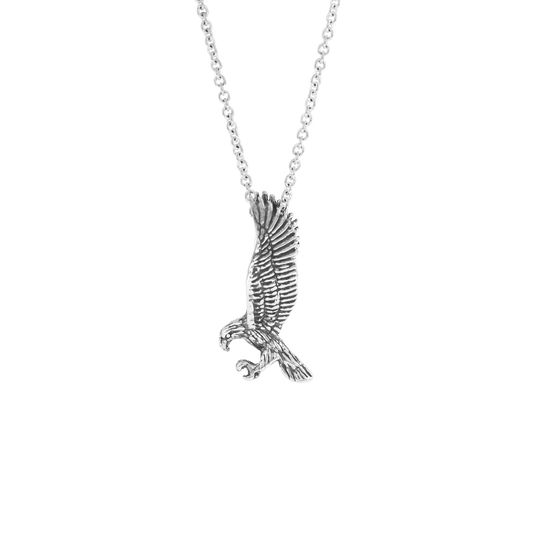 Sterling Silver Eagle Pendant Necklace