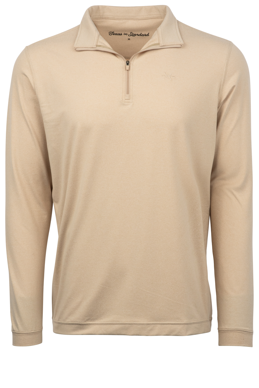 Texas Standard Performance Hybrid Quarter Zip Western Shirt
