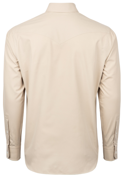 Pinto Ranch YY Collection Sport Twill Button-Front Shirt - Tan