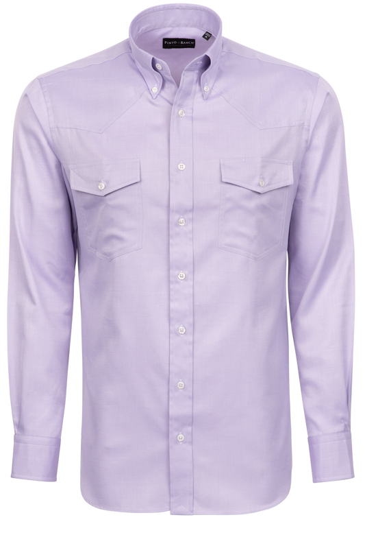 Pinto Ranch YY Collection Button-Front Shirt - Lavender