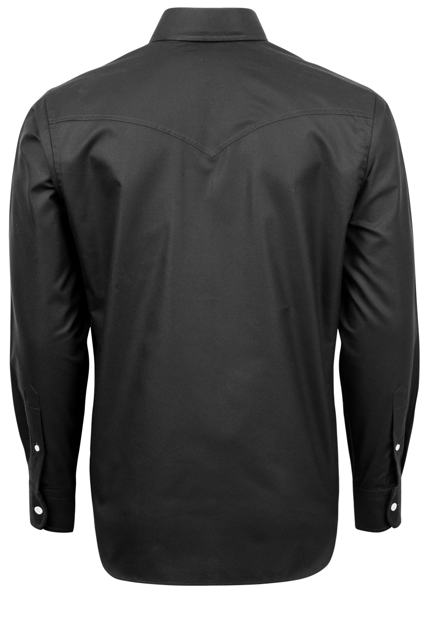 Pinto Ranch YY Collection Oxford Button-Front Shirt - Black