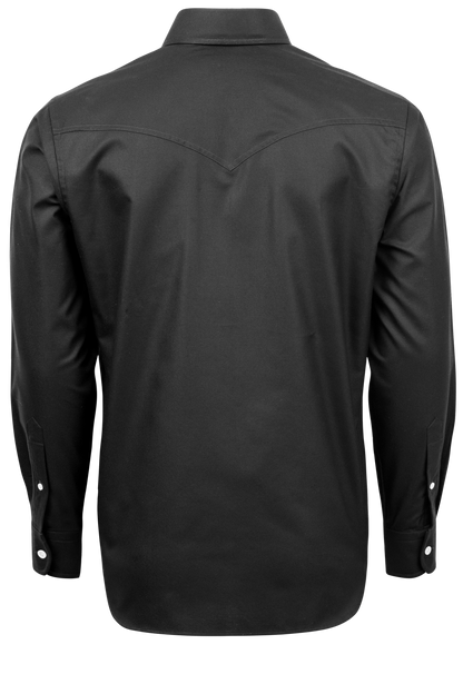 Pinto Ranch YY Collection Oxford Button-Front Shirt - Black