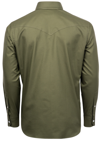 Pinto Ranch YY Collection Oxford Button-Front Shirt - Olive