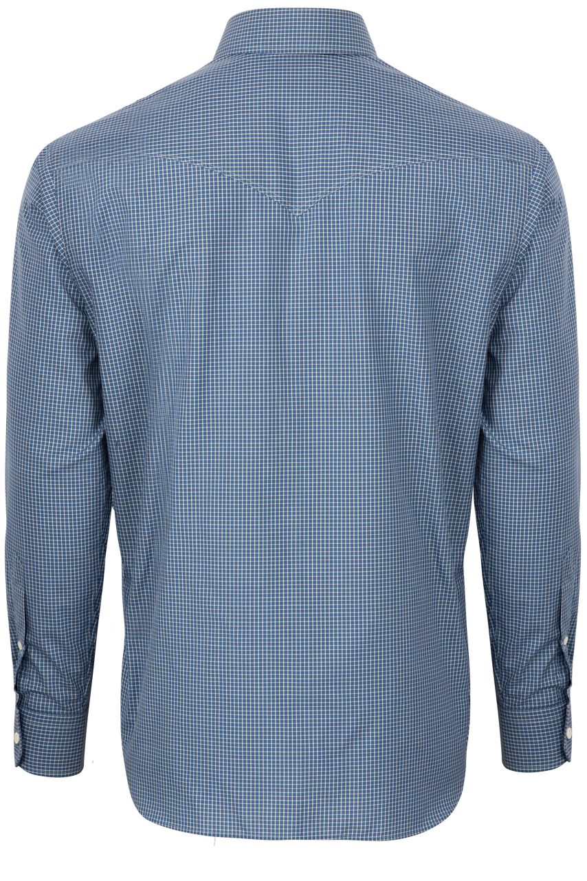 Pinto Ranch YY Collection Button-Front Shirt - Blue