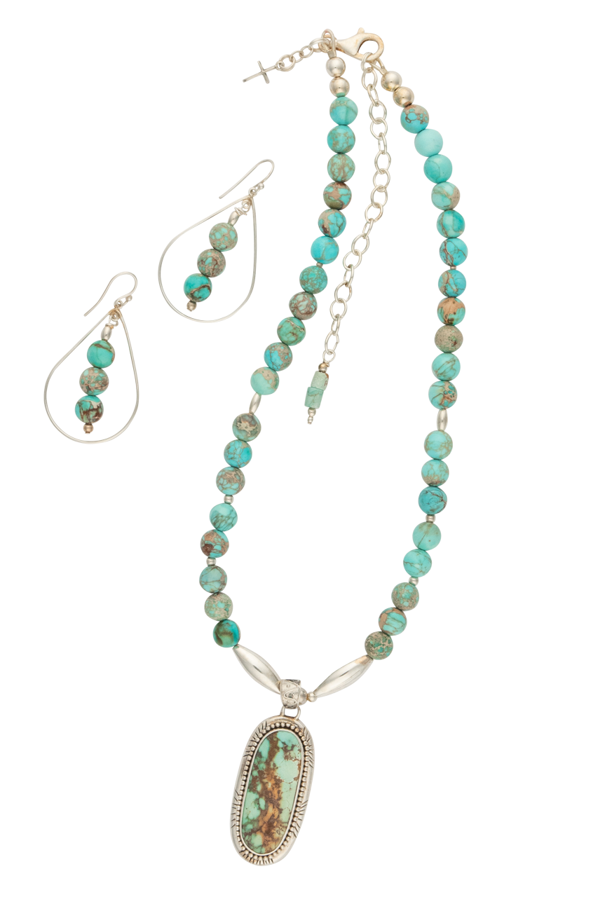 Sweet Tea Jewelry Ocean Jasper Necklace Set