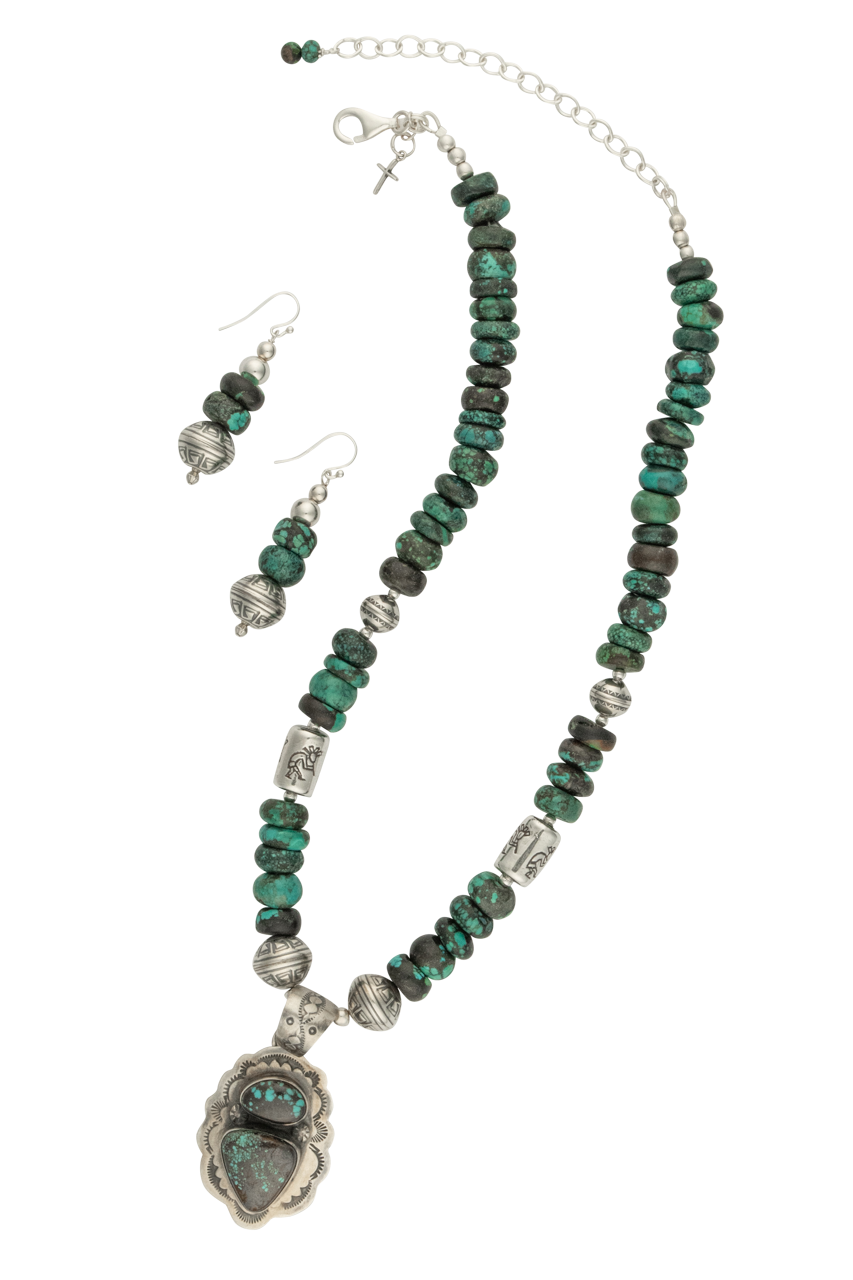 Sweet Tea Jewelry D. Johnson Turquoise Necklace Set