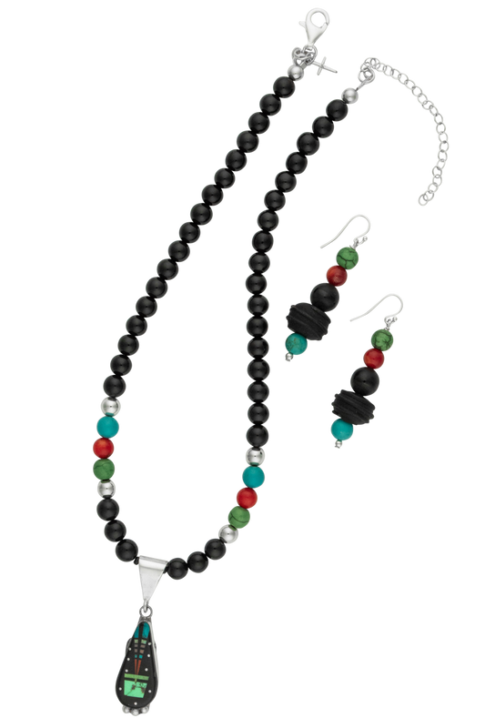 Sweet Tea Jewelry Trina Jack Onyx Necklace Set