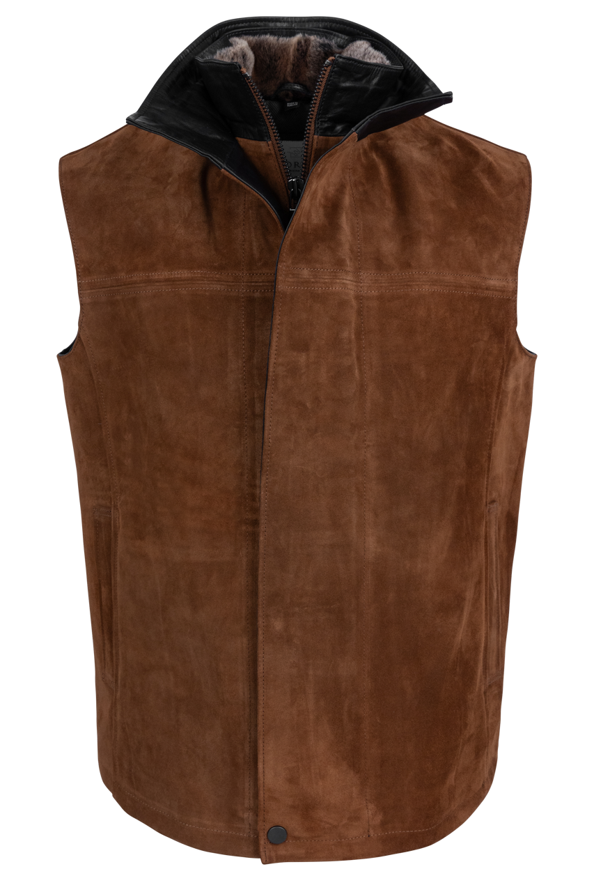 Pinto Ranch Cowhide Suede Vest