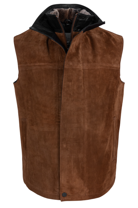 Pinto Ranch Cowhide Suede Vest