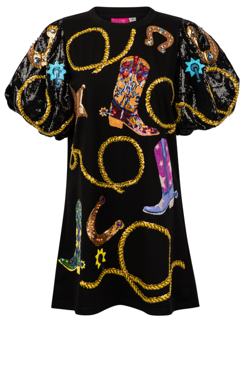 Queen Of Sparkles Cowgirl Icon Tunic Dress