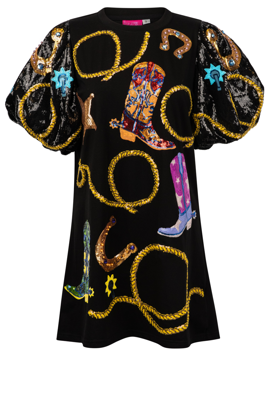 Queen Of Sparkles Cowgirl Icon Tunic Dress