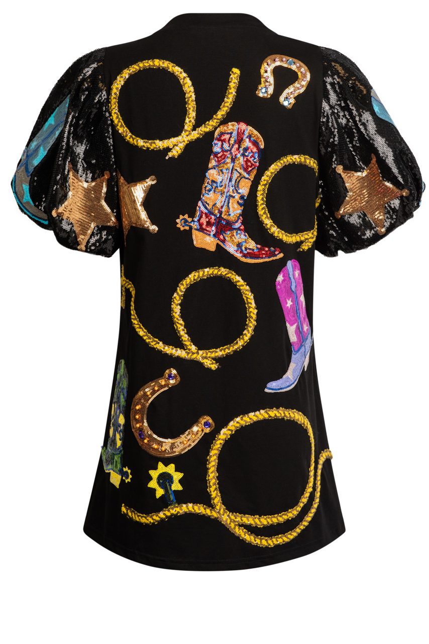 Queen Of Sparkles Cowgirl Icon Tunic Dress