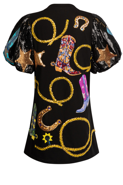 Queen Of Sparkles Cowgirl Icon Tunic Dress