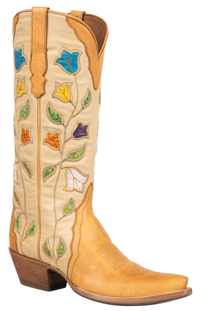 Stallion Ranch Hand Tulip Cowgirl Boots - Honey