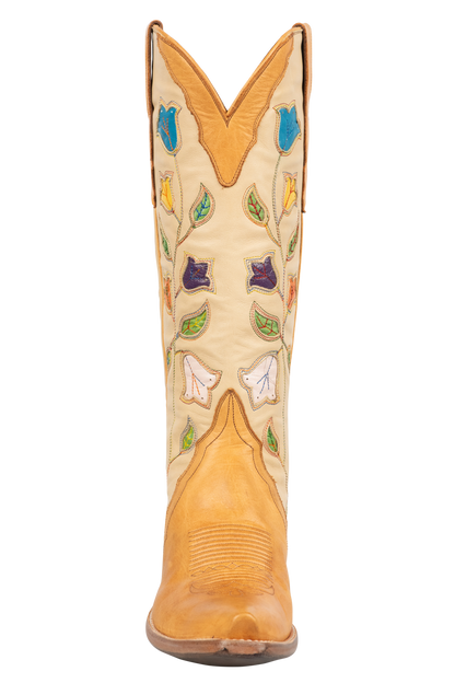 Stallion Women's Ranch Hand Tulip Cowgirl Boots - Honey