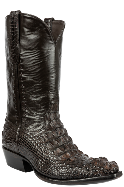 Stallion Hornback Alligator Cowboy Boots - Chocolate