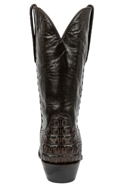 Stallion Hornback Alligator Cowboy Boots - Chocolate