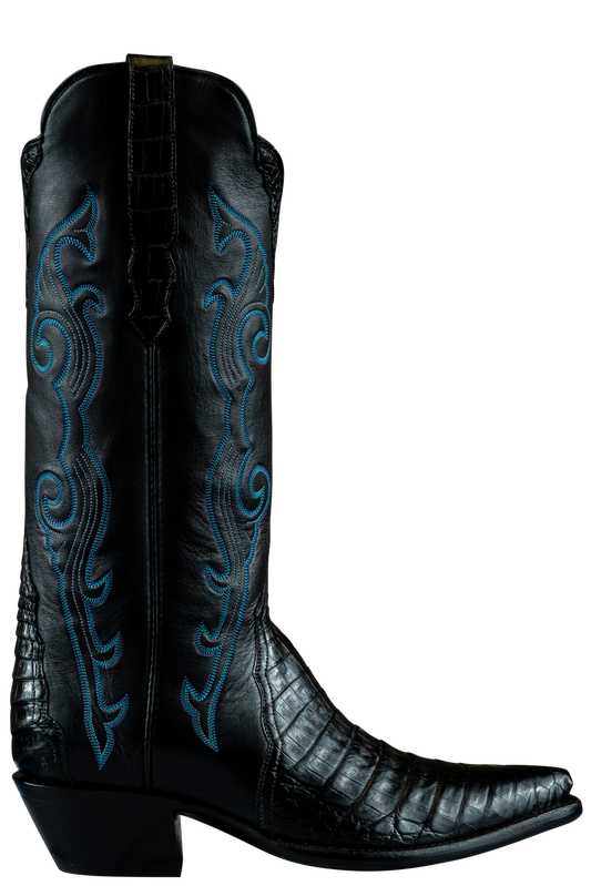Stallion Women's Caiman Gallegos Cowgirl Boots - Black