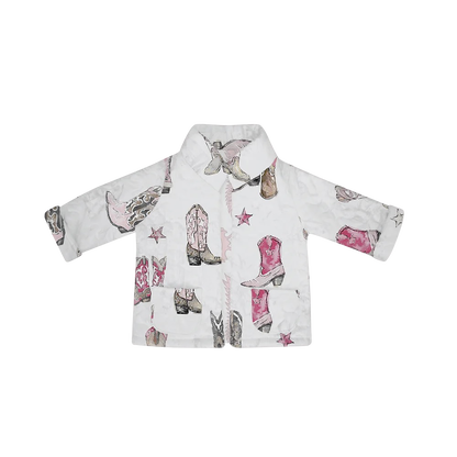 Ida Mae Thunderbird Boots Toddler Jacket - Pink