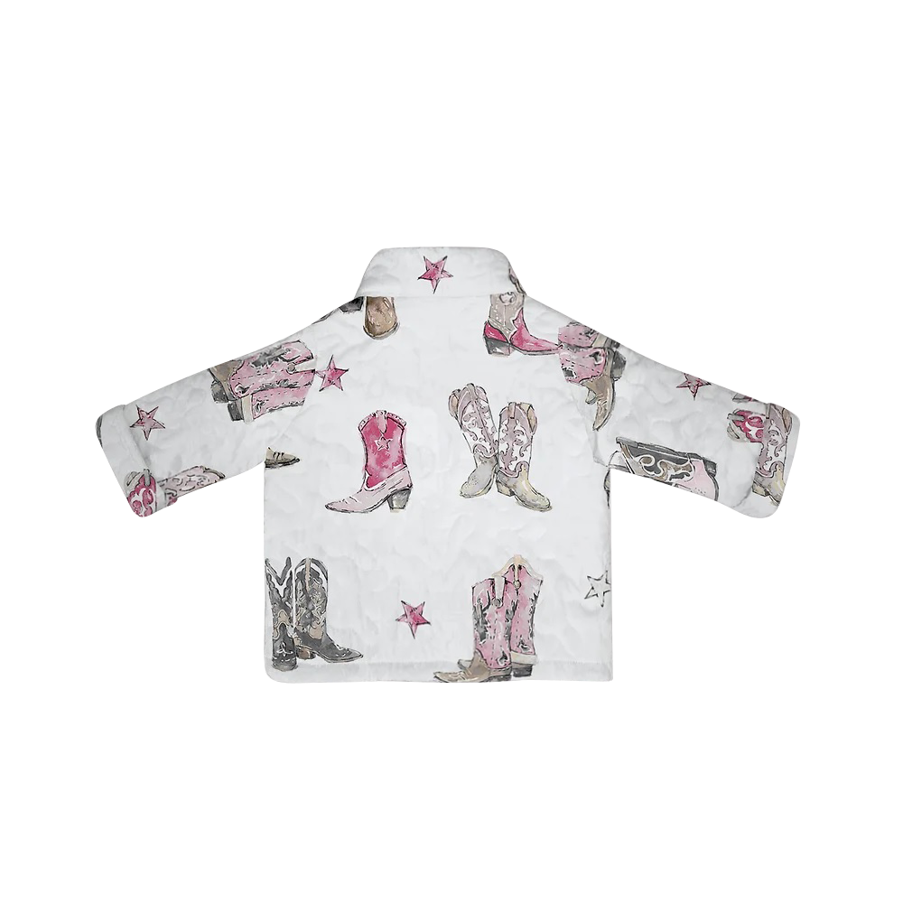 Ida Mae Thunderbird Boots Toddler Jacket - Pink