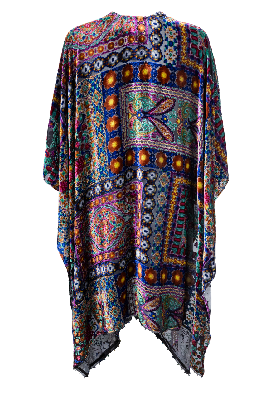 Johnny Was Burnout Velvet Shawl - Sophia