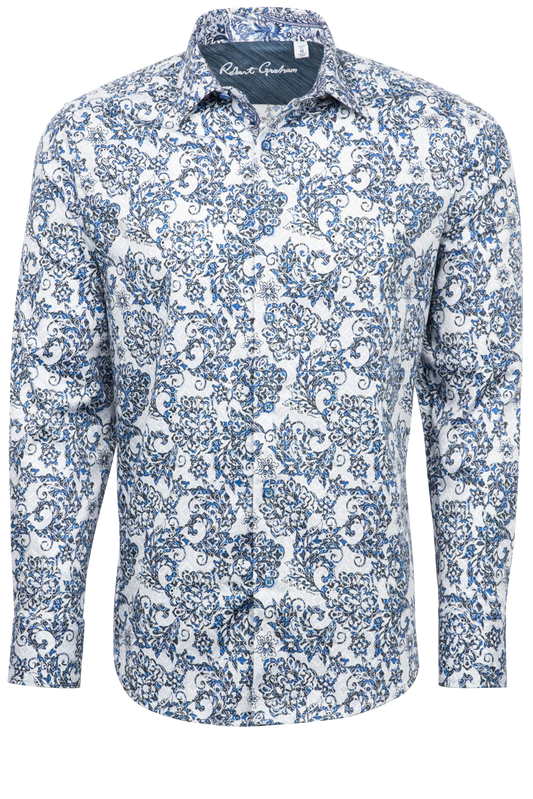 Robert Graham Divan Button-Front Shirt