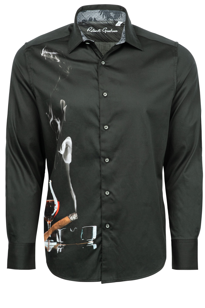 Robert Graham Man Cave Button-Front Shirt