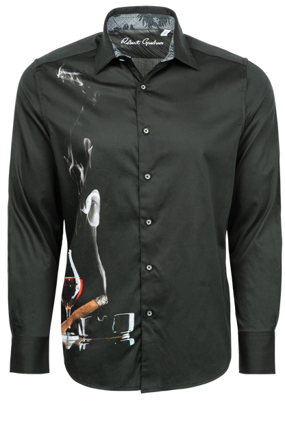 Robert Graham Man Cave Button-Front Shirt