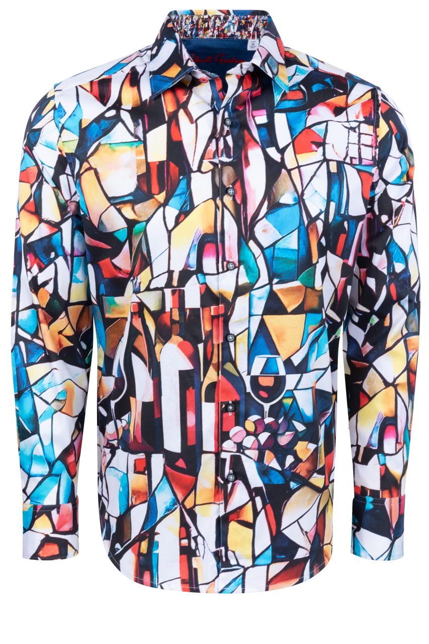 Robert Graham Mosaic Mixer Button-Front Shirt