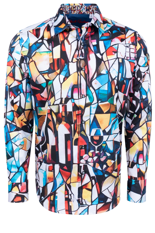 Robert Graham Mosaic Mixer Button-Front Shirt