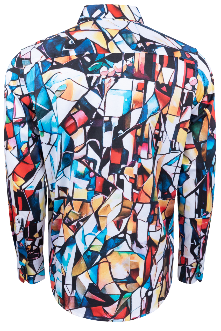 Robert Graham Mosaic Mixer Button-Front Shirt