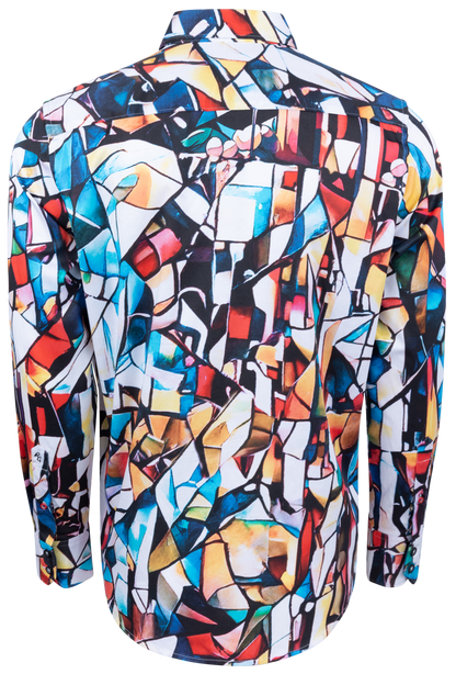 Robert Graham Mosaic Mixer Button-Front Shirt