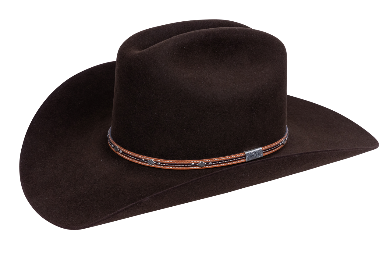 Resistol George Strait 6X Kingman Felt Cowboy Hat - Chocolate