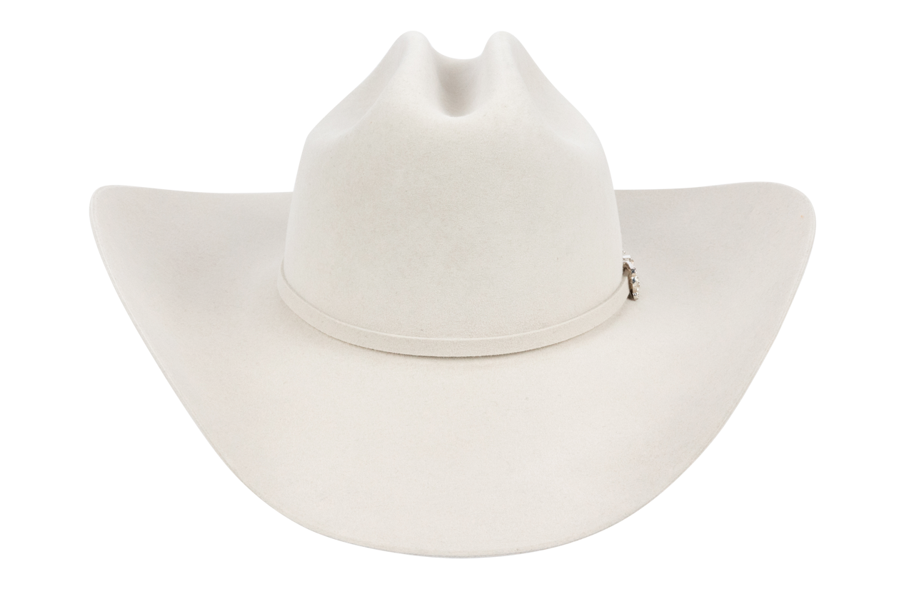 Resistol George Strait 6X Logan Felt Cowboy Hat - Silver Belly