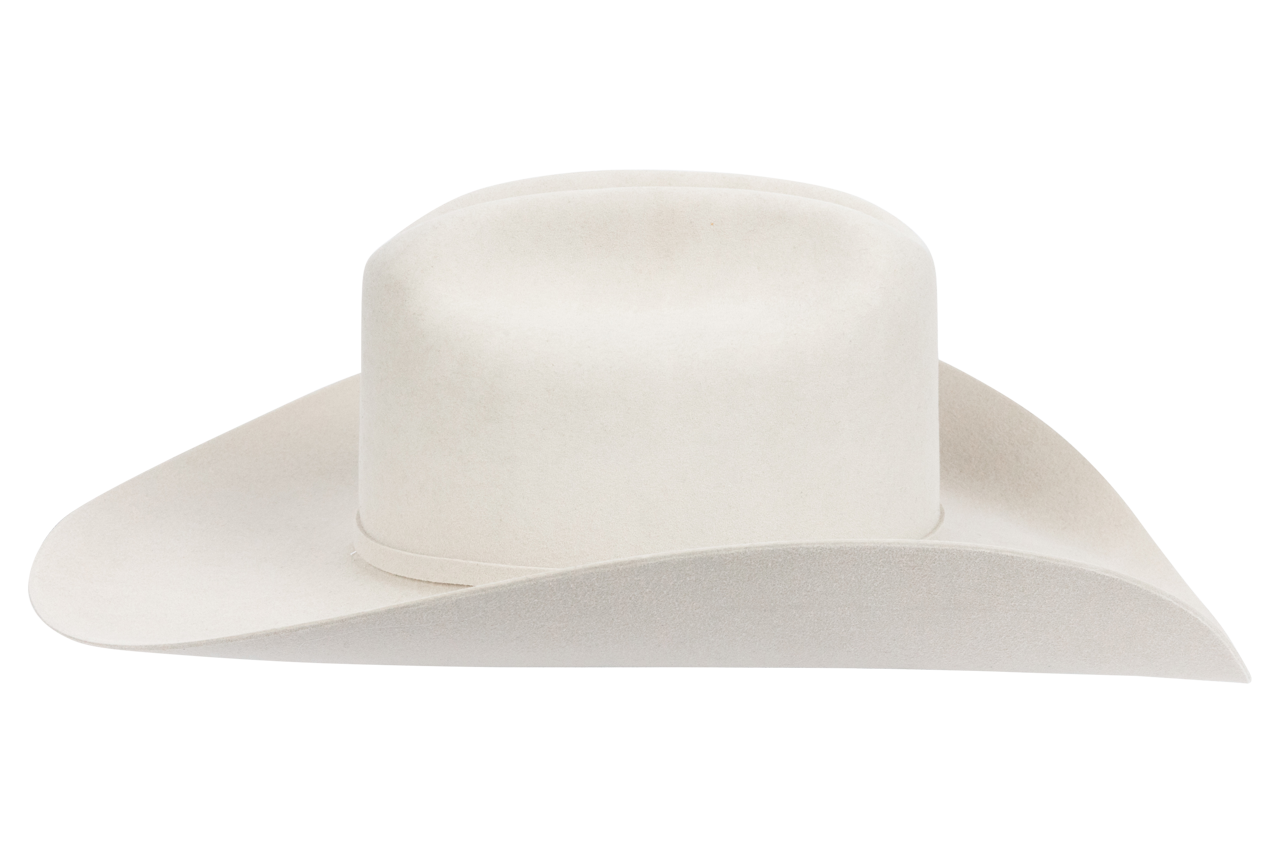 Resistol George Strait 6X Logan Felt Cowboy Hat - Silver Belly