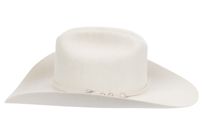 Resistol George Strait 6X Logan Felt Cowboy Hat - Silver Belly