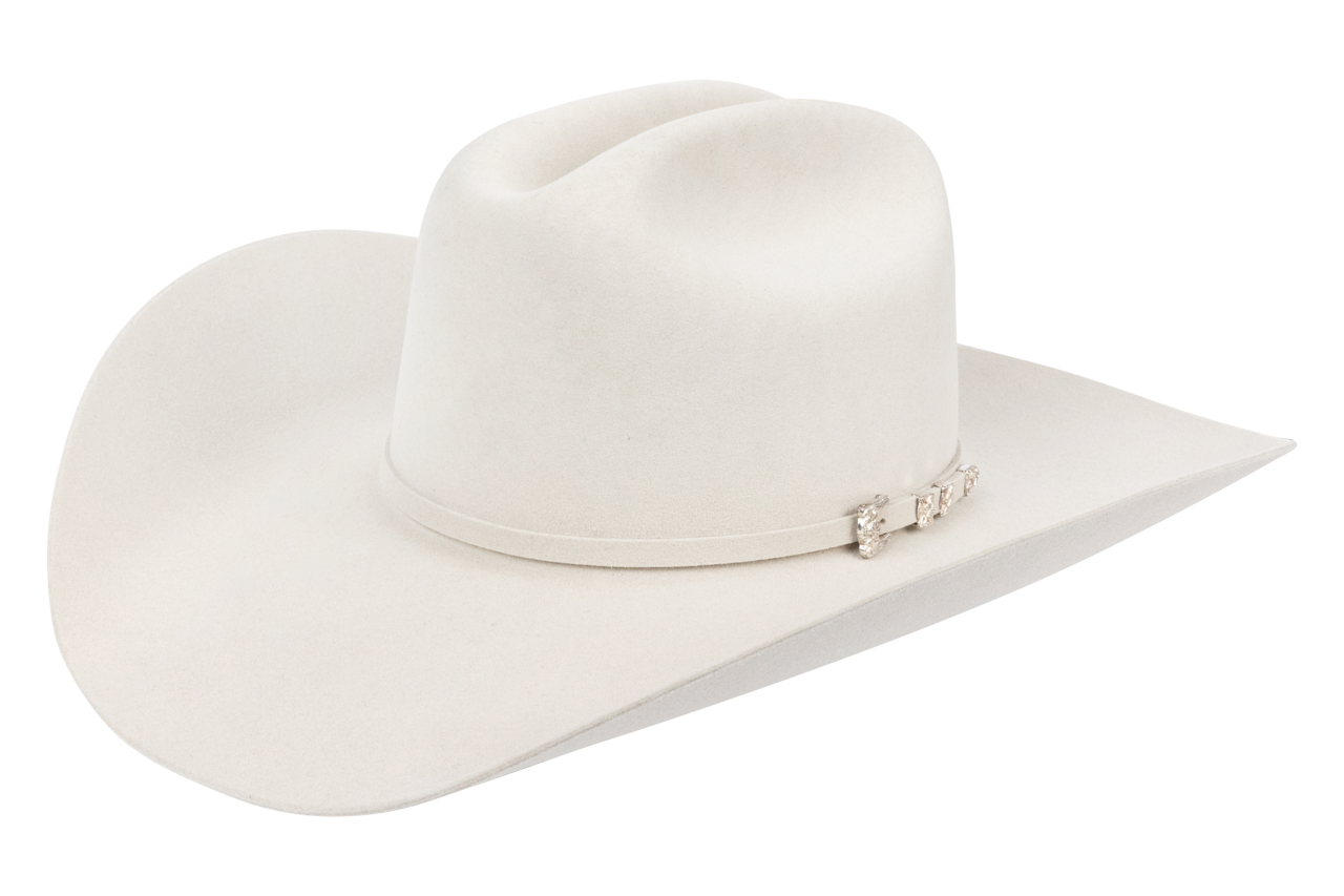 Resistol George Strait 6X Logan Felt Cowboy Hat - Silver Belly