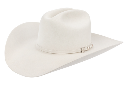 Resistol George Strait 6X Logan Felt Cowboy Hat - Silver Belly